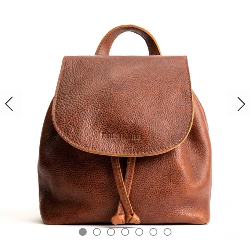 Portland Leather Brown Backpack Minimalist Design